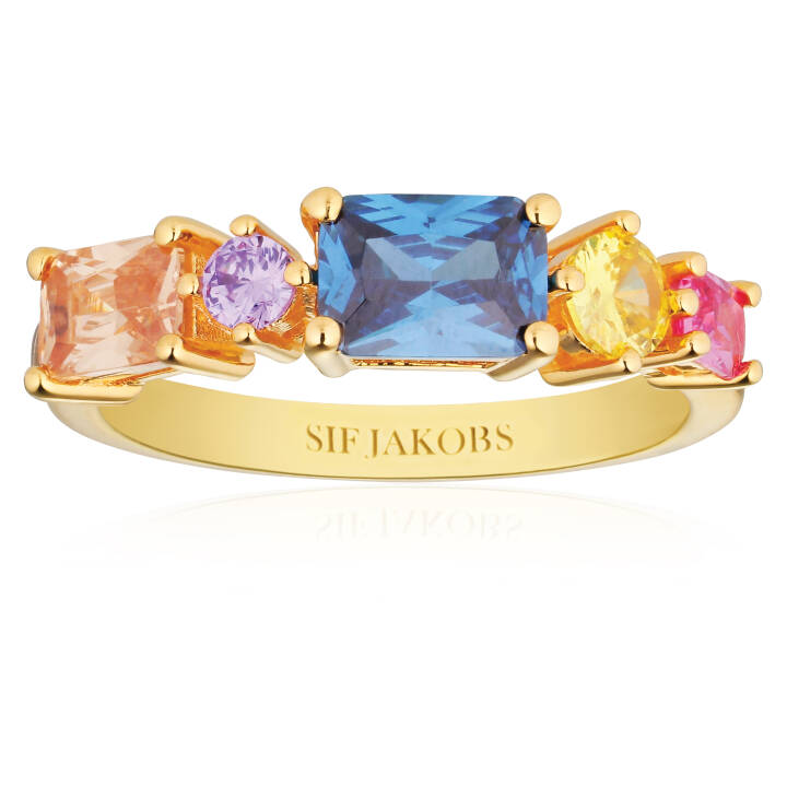 IVREA Ring Goud in de groep Ringen / Gouden ringen bij SCANDINAVIAN JEWELRY DESIGN (SJ-R12330-XCZ-YG)