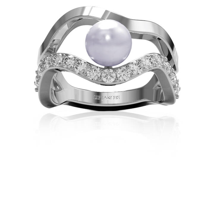PONZA Ring Zilver in de groep Ringen / Parelringen bij SCANDINAVIAN JEWELRY DESIGN (SJ-R12363-PCZ)