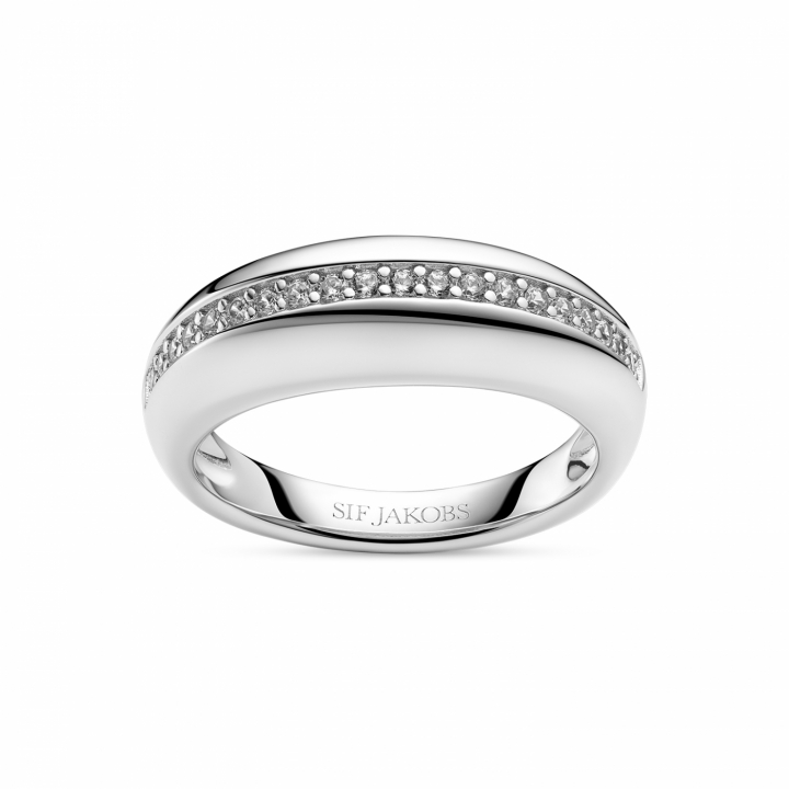 PALERMO RING Silver in de groep Ringen / Zilveren ringen bij SCANDINAVIAN JEWELRY DESIGN (SJ-R2588-CZ-)