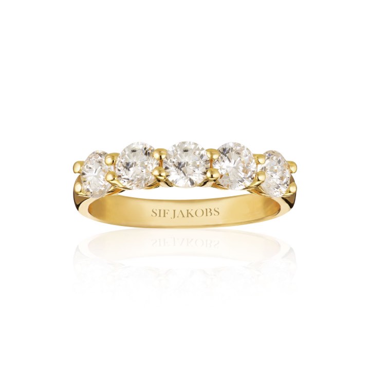Product Image for Sif Jakobs BELLUNO UNO ring witte Zirkoner (goud) 50