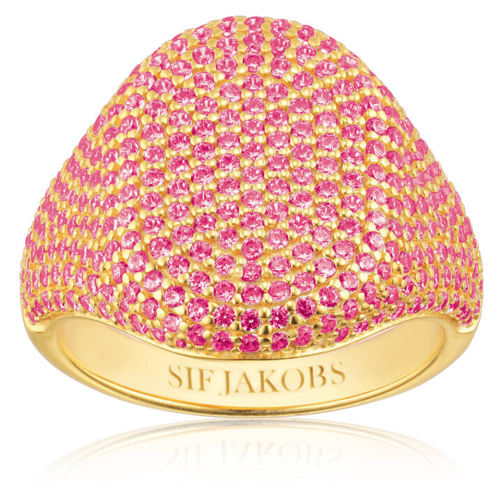 CAPIZZI Ring Goud in de groep Ringen / Gouden ringen bij SCANDINAVIAN JEWELRY DESIGN (SJ-R42240-PKCZ-YG)