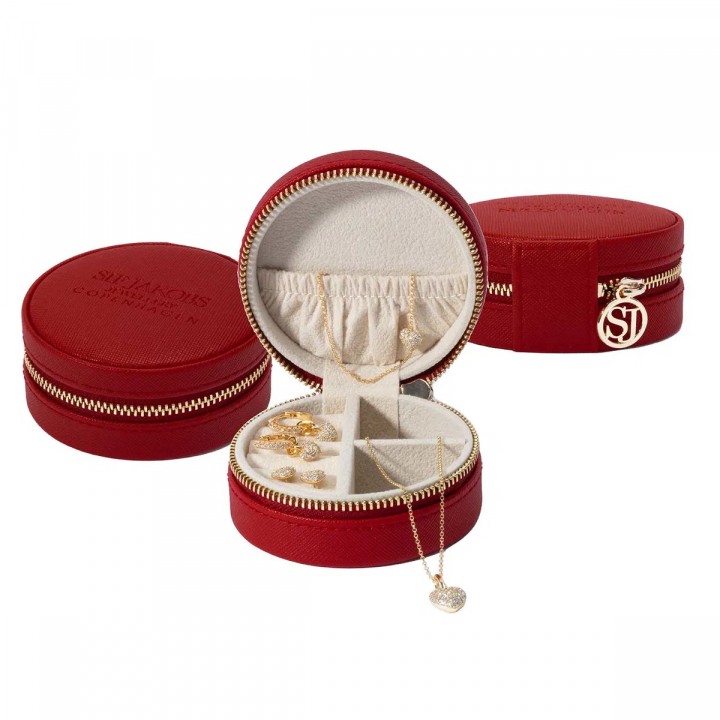 Red jewelry box (1 piece) in de groep Accessoires / Klokken bij SCANDINAVIAN JEWELRY DESIGN (SJ-SY10730)