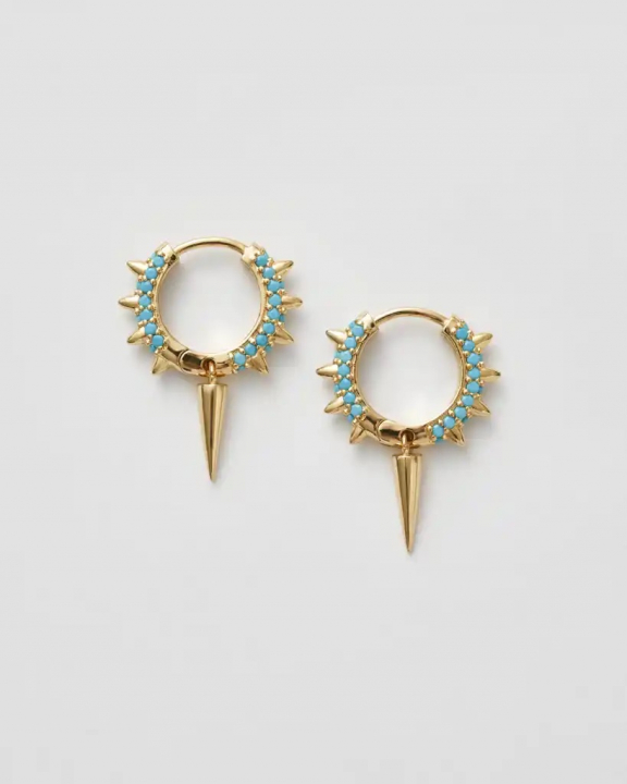  in de groep Oorbellen / Gouden oorbellen bij SCANDINAVIAN JEWELRY DESIGN (SW-MSH-G-T)