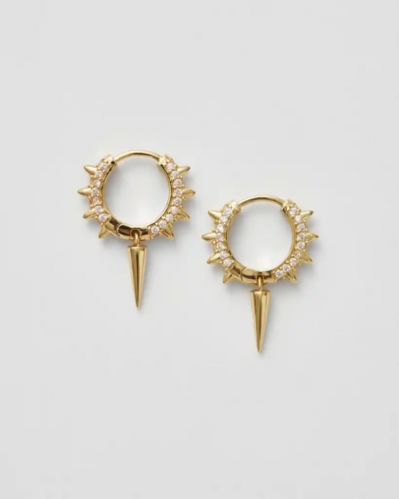 in de groep Oorbellen / Gouden oorbellen bij SCANDINAVIAN JEWELRY DESIGN (SW-MSH-G-V)