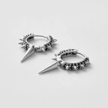  in de groep Oorbellen / Zilveren oorbellen bij SCANDINAVIAN JEWELRY DESIGN (SW-MSH-S-BL)