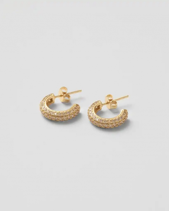  in de groep Oorbellen / Gouden oorbellen bij SCANDINAVIAN JEWELRY DESIGN (SW-OHM-G-V)