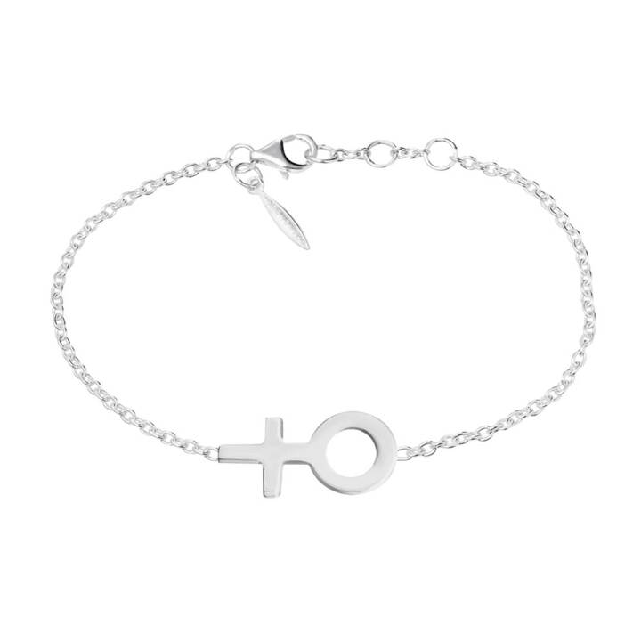 Women Unite single Armbanden Zilver in de groep Armbanden / Zilveren armbanden bij SCANDINAVIAN JEWELRY DESIGN (WUE-B1M172-S)