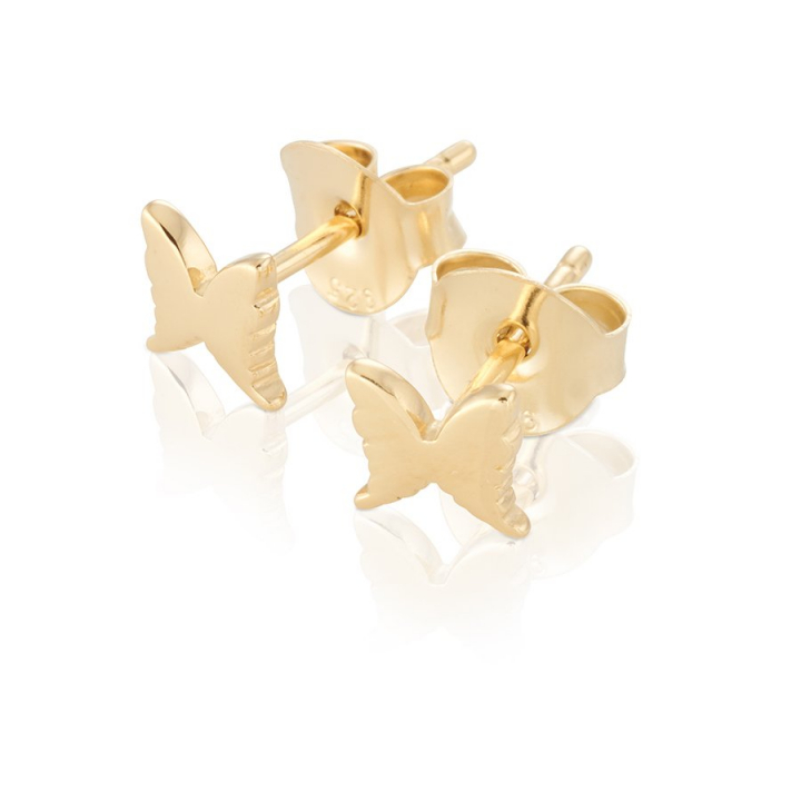 Petite Earrings Gold in de groep Oorbellen / Gouden oorbellen bij SCANDINAVIAN JEWELRY DESIGN (gp12)