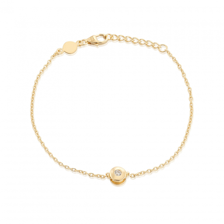 Älskad mini Bracelet Gold in de groep Armbanden / Gouden armbanden bij SCANDINAVIAN JEWELRY DESIGN (gp16)