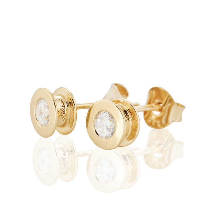 Älskad Earrings Gold in de groep Oorbellen / Gouden oorbellen bij SCANDINAVIAN JEWELRY DESIGN (gp27)