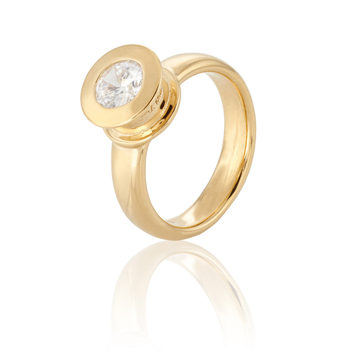 Älskad Ring Gold in de groep Ringen / Gouden ringen bij SCANDINAVIAN JEWELRY DESIGN (gp28-R)
