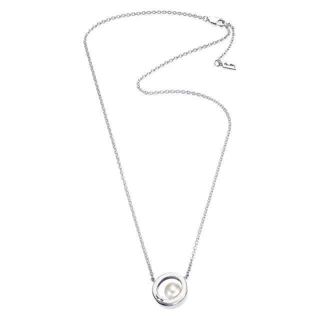 60's Pearl Kettingen Zilver 42-45 cm