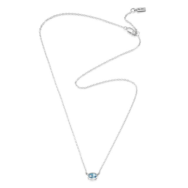 Love Bead Zilver - Topaz Kettingen Zilver