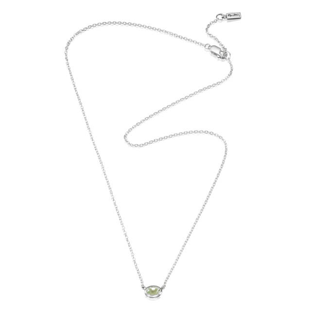 Love Bead Zilver - Green Quartz Kettingen Zilver