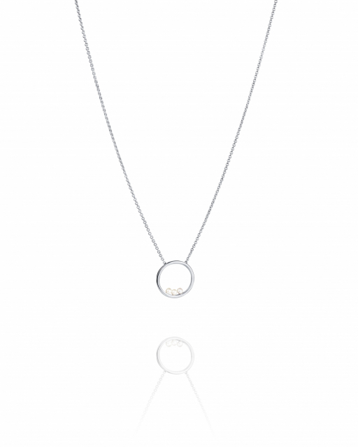 Roller coaster Necklace Silver