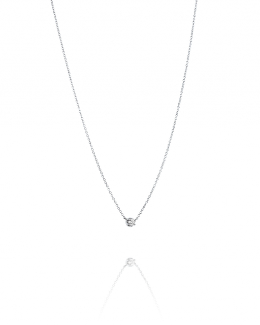 Crown & Stars Kettingen 0.30ct Witgoud