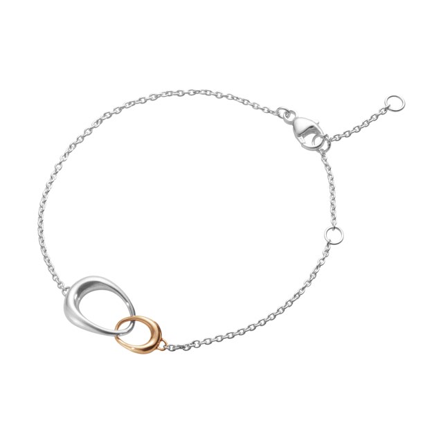 OFFSPRING INTERLOCKING Armbanden Zilver/Roségoud