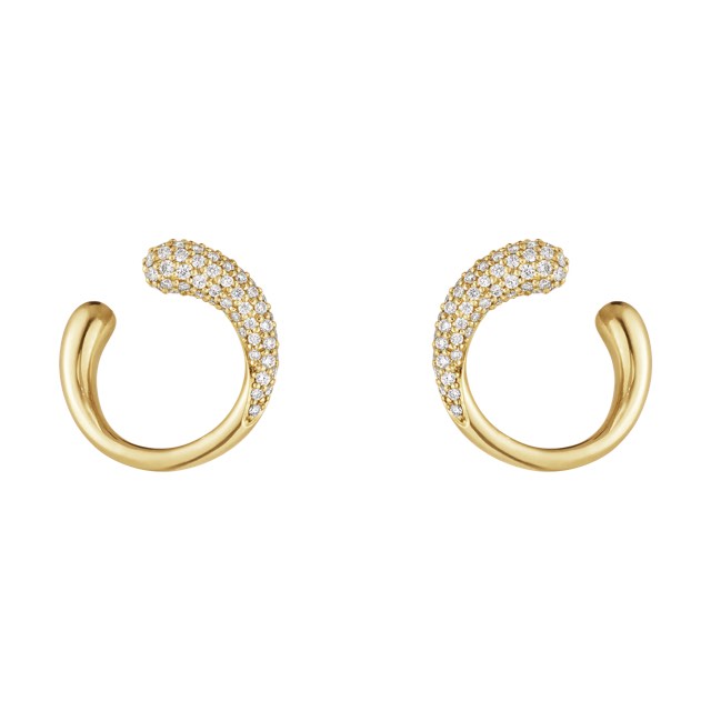 MERCY Oorbel goud Diamant PAVE 0.38 CT