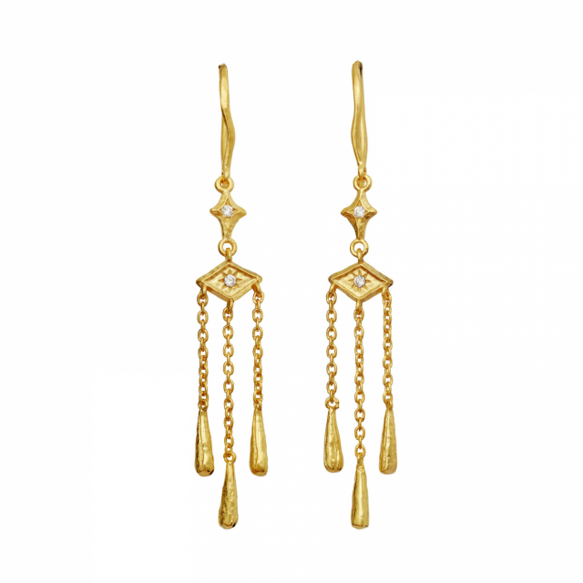 Trio Earrings Gold