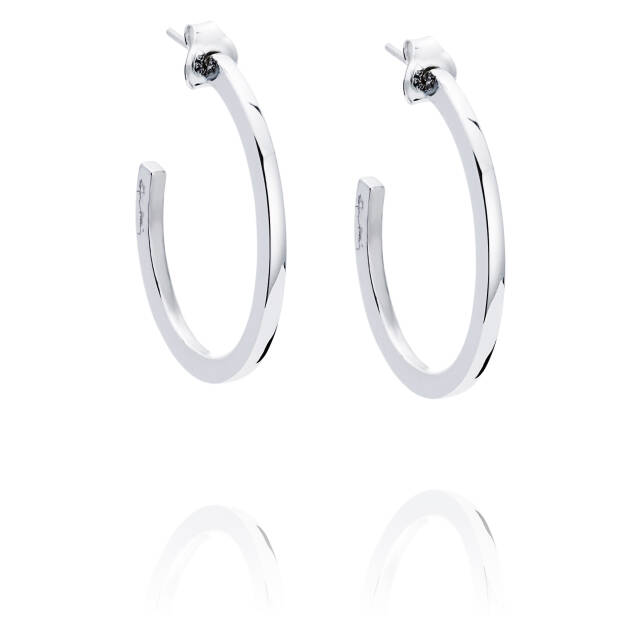 Hoops Oorbel Zilver