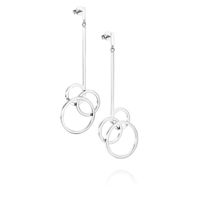 Bubbles Oorbel Zilver