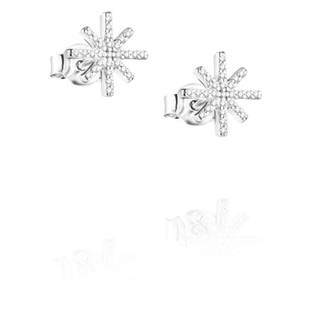 Beam & Stars Oorbel Zilver