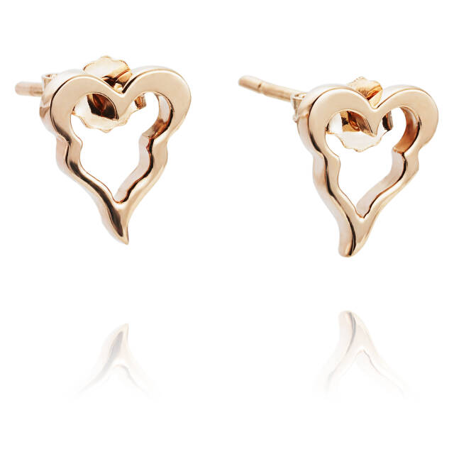 Crazy Heart Oorbel goud