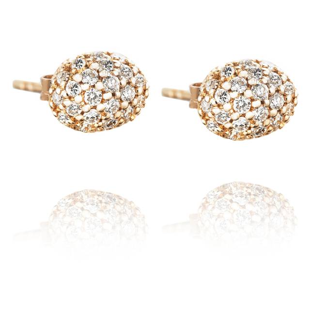 Love Bead - Diamonds Oorbel goud