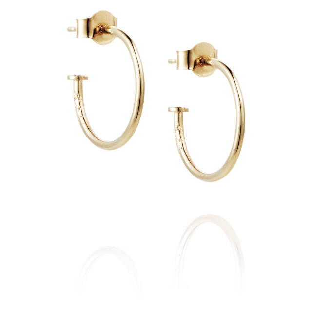 101 Plain Hoops Oorbel goud