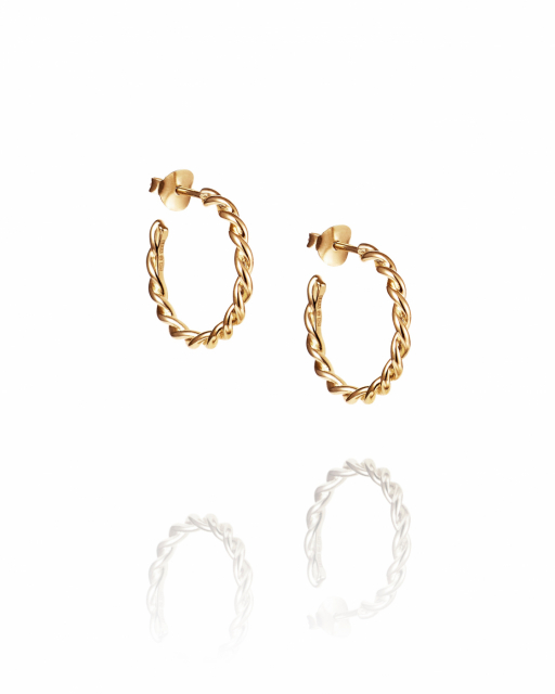 Little wrapped hoops Gold