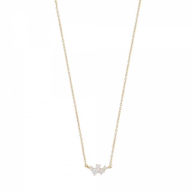 Copenhagen small chain neck 42 Gold/clear-42cm