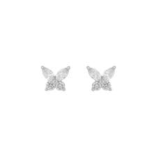 Meya Butterfly small Earrings Silver