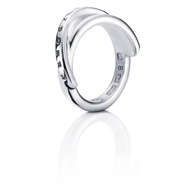 Pencez De Moy Edge Ring Zilver