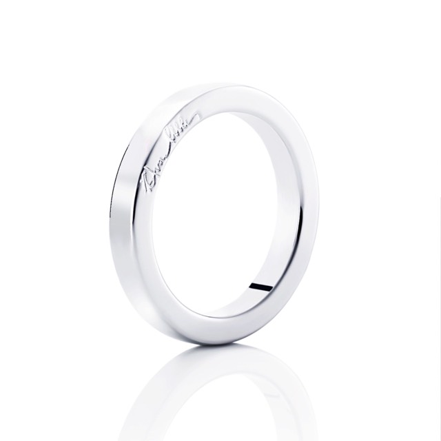 Half Round Ring Zilver