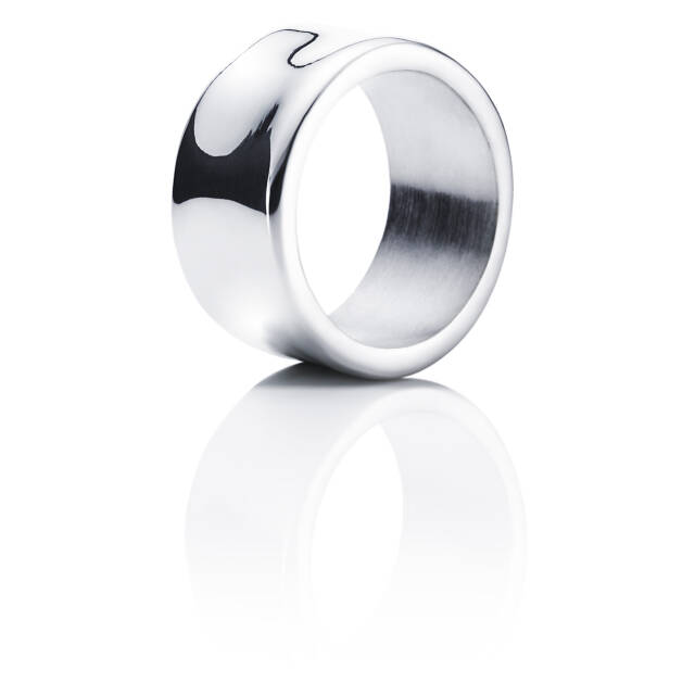 Moonwalk Wide Ring Zilver
