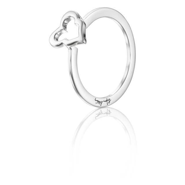 Crazy Heart Ring Zilver