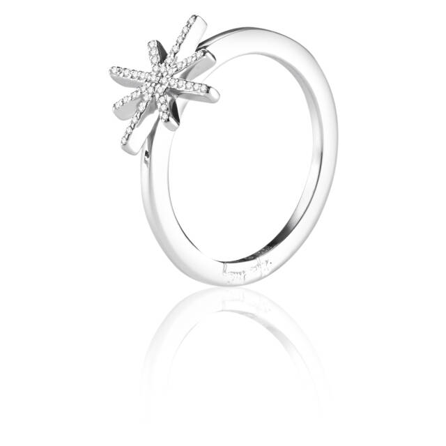 Beam & Stars Ring Zilver