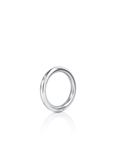 One Love & Stars Thin Ring Zilver