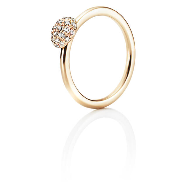 Love Bead - Diamonds Ring goud