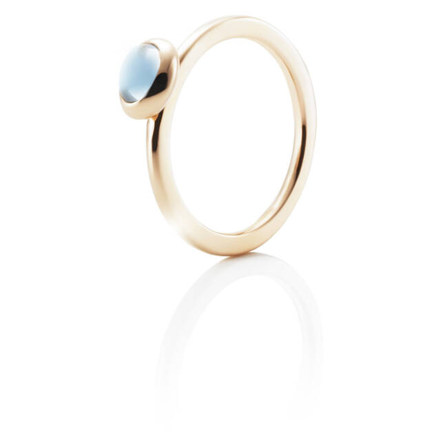 Love Bead - Topaz Ring goud