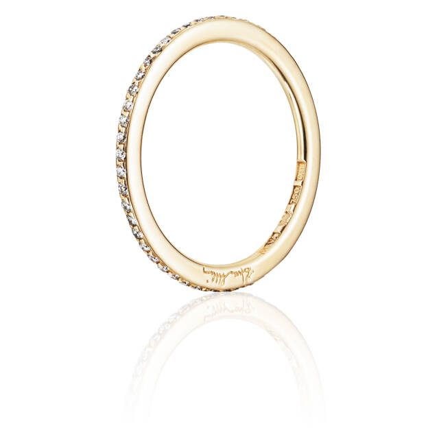 Love Bead & Stars Band Ring goud