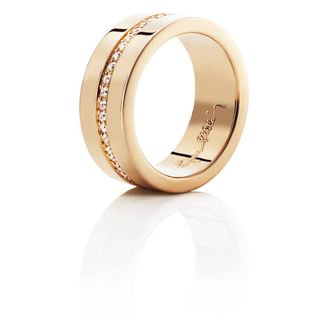 Wide & Stars Ring goud