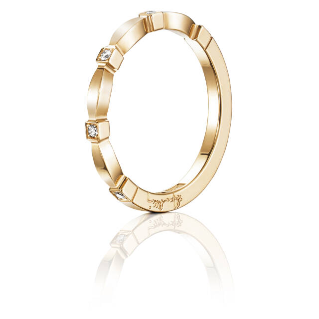 Forget Me Not Thin Ring goud