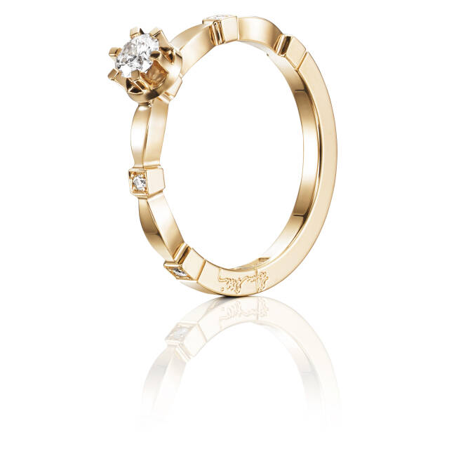 Forget Me Not Star Ring goud