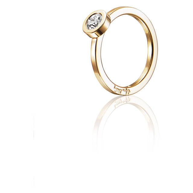 The Wedding Thin 0.40 ct diamant Ring goud