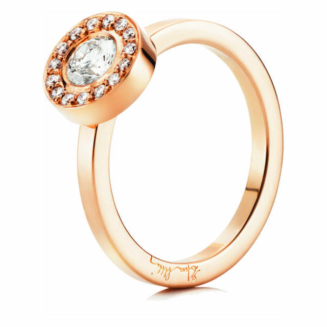 Wedding & Stars 0.40 ct diamant Ring goud