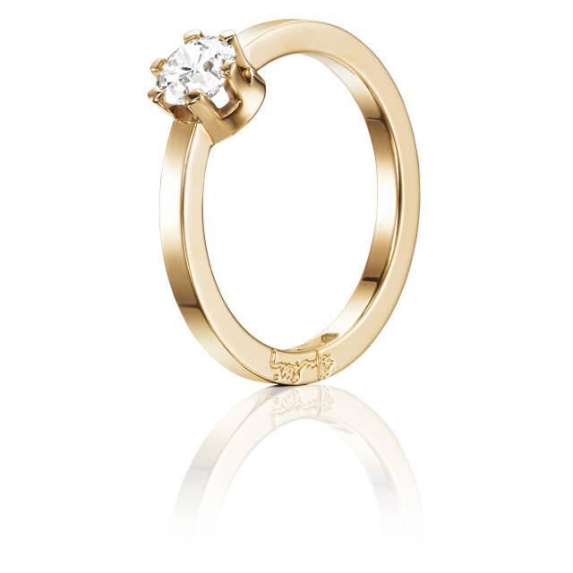 Crown Wedding 0.50 ct diamant Ring goud
