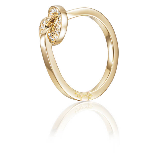 Love Knot & Stars Ring goud