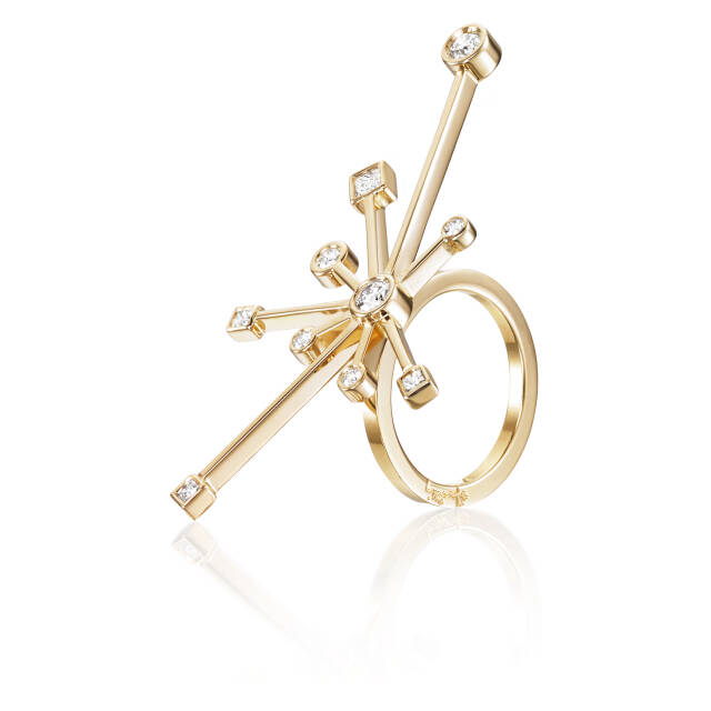 Kaboom & Stars Ring goud