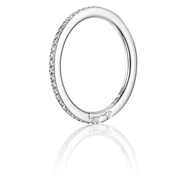 Love Bead & Stars Band Ring Witgoud